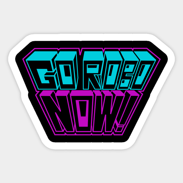 Go Robo Now Word Logo Sticker by GoRoboNow